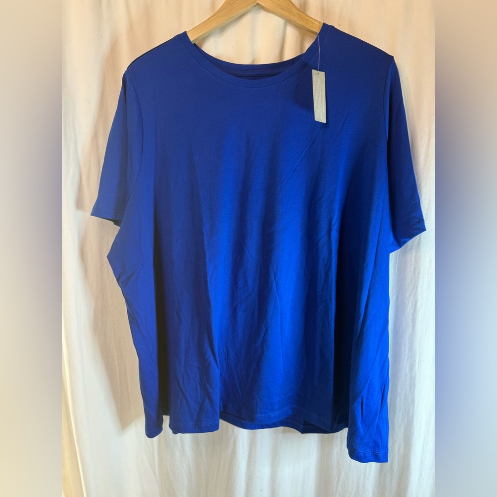 Lands' End Royal Blue Supima Cotton Tee